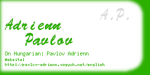 adrienn pavlov business card